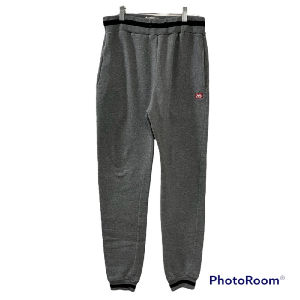 ECKO UNLTD Mens Fleece Gray Jogger Pants Athletic Sweatpants Size Medium